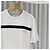 Brunello Cucinelli T-shirt a maniche corte e girocollo in cotone a righe (grade/XL) Bianco - vista 4