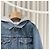 Céline Hood Back Logo Denim Trucker Jacket Blue - view 4