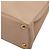 Borsa Prada Galleria con placca logo triangolare Beige - vista 4