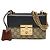 Borsa a mano Gucci GG Supreme Borsa a tracolla con catena Marrone Nero