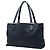 Borsa tote Gucci Soho in pelle blu navy - vista 2