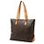 Borsa a tracolla Louis Vuitton Monogram Cabas Mezzo Marrone - vista 2