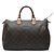 Borsa Boston Louis Vuitton Monogram Speedy 35 Marrone
