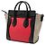 Céline Celine Luggage Nano Shopper Handbag Brown Black Red - view 2