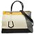 Borsa a spalla 2-Way Fendi Toujours Marrone Nero Bianco Giallo