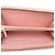 Cartera larga Chanel de piel de becerro granulada rosa - vista 4