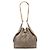 Borsa a tracolla Chanel Coco Mark 25 Medium con catena Beige
