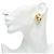 Orecchini vintage Chanel Coco Mark motivo diamante D'oro - vista 5