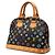 Borsa a mano Louis Vuitton Monogram Multicolor Alma Nero - vista 2