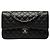 Borsa a tracolla Chanel Matelassé Double Flap Nero