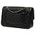 Borsa a tracolla Chanel Matelassé Double Flap Nero - vista 2