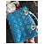 Borsa Lady Dior Media in pelle blu - vista 7