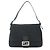 Borsa a spalla Fendi Zucchino Mamma Baguette Nero