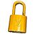 Louis Vuitton Lucchetto e Chiave Logo Metal medium D'oro - vista 4