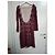 Vestido de crochet Prada espalda descubierta Roja Burdeos - vista 2