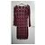 Vestido de crochet Prada espalda descubierta Roja Burdeos - vista 5