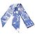 Hermès Foulard Hermes Twilly LA DANSE DES AMAZONES Bianco Blu