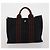 Hermès Borsa HERMES Fourre Tout in cotone 5 Set Nero Rosso Blu Navy Auth BA14521 - vista 22