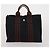 Hermès Borsa HERMES Fourre Tout in cotone 5 Set Nero Rosso Blu Navy Auth BA14521 - vista 23