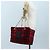 Céline Borsa CELINE Triomphe Chain Large Pliage Patapan in lana rossa e oro Auth 194727SAM Rosso D'oro - vista 24