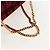 Céline Borsa CELINE Triomphe Chain Large Pliage Patapan in lana rossa e oro Auth 194727SAM Rosso D'oro - vista 7