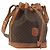 Céline Borsa a Tracolla CELINE Macadam Canvas PVC Pelle Marrone Oro Auth 194254A D'oro