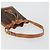 Céline Borsa a Tracolla CELINE Macadam Canvas PVC Pelle Marrone Oro Auth 194254A D'oro - vista 7