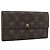 LOUIS VUITTON PochettePorte MonnaieCredit Long Wallet M61726 LV Auth bs36706 Monogramme