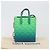 LOUIS VUITTON Taurillon Clemence Illusion Sac Plat XS Verde M81221 Auth 193755SM Blu - vista 12