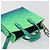 LOUIS VUITTON Taurillon Clemence Illusion Sac Plat XS Verde M81221 Auth 193755SM Blu - vista 6