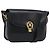Céline Sac à épaule en cuir noir et or Auth 194233 Doré