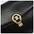 Céline Sac à épaule en cuir noir et or Auth 194233 Doré - vue 17