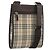 Borsa a tracolla BURBERRY Nova Check Canvas Beige Silver Auth 196117 Argento