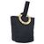Céline CELINE Circle Pouch Canvas Black Gold Auth 195098A Nero D'oro