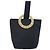 Céline CELINE Circle Pouch Canvas Black Gold Auth 195098A Nero D'oro - vista 13