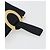 Céline CELINE Circle Pouch Canvas Black Gold Auth 195098A Nero D'oro - vista 7