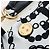 Borsa a tracolla con catena CHANEL Matelasse Satin 2way White Gold CC Auth 195250M Bianco D'oro - vista 25