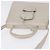 Borsa LOEWE Barcelona in pelle 2way Argento Auth ka5685V - vista 6