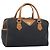 Borsa Boston SAINT LAURENT PVC Nero Oro Auth bs36716 D'oro