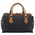 Borsa Boston SAINT LAURENT PVC Nero Oro Auth bs36716 D'oro - vista 2