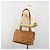 Borsa Tote MCM Vicetos PVC Pelle Marrone Tono Oro Auth 195384 - vista 22