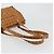 Borsa Tote MCM Vicetos PVC Pelle Marrone Tono Oro Auth 195384 - vista 7
