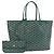 Borsa tote Saint Louis PM in PVC Herringbone GOYARD verde Auth BA14601SM