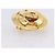 Orecchini CHANEL metallo Gold CC Auth 195950V D'oro - vista 8
