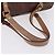 Borsa a mano ETRO Paisley in pelle marrone tono oro Auth 195784 - vista 7