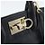 Borsa Salvatore Ferragamo Gancini Studio in pelle 2way Nero Oro Auth 195088 D'oro - vista 18