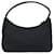 Pochette in nylon nera e argento PRADA Auth 195635V Nero  - vista 2