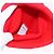 Chrome Hearts Gestrickte Wollkappe Rot Auth 196785M - Ansicht 8