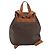 Céline Zaino CELINE Macadam PVC Leather Brown Gold Tone Auth 194199 Marrone - vista 2