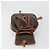 Céline Zaino CELINE Macadam PVC Leather Brown Gold Tone Auth 194199 Marrone - vista 20
